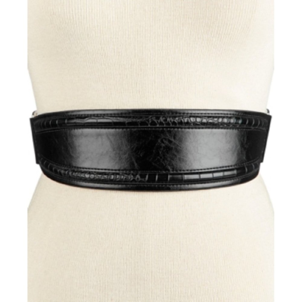 Style & Co. Side Snap Trapunto Stretch Belt Women's Size Small-Medium